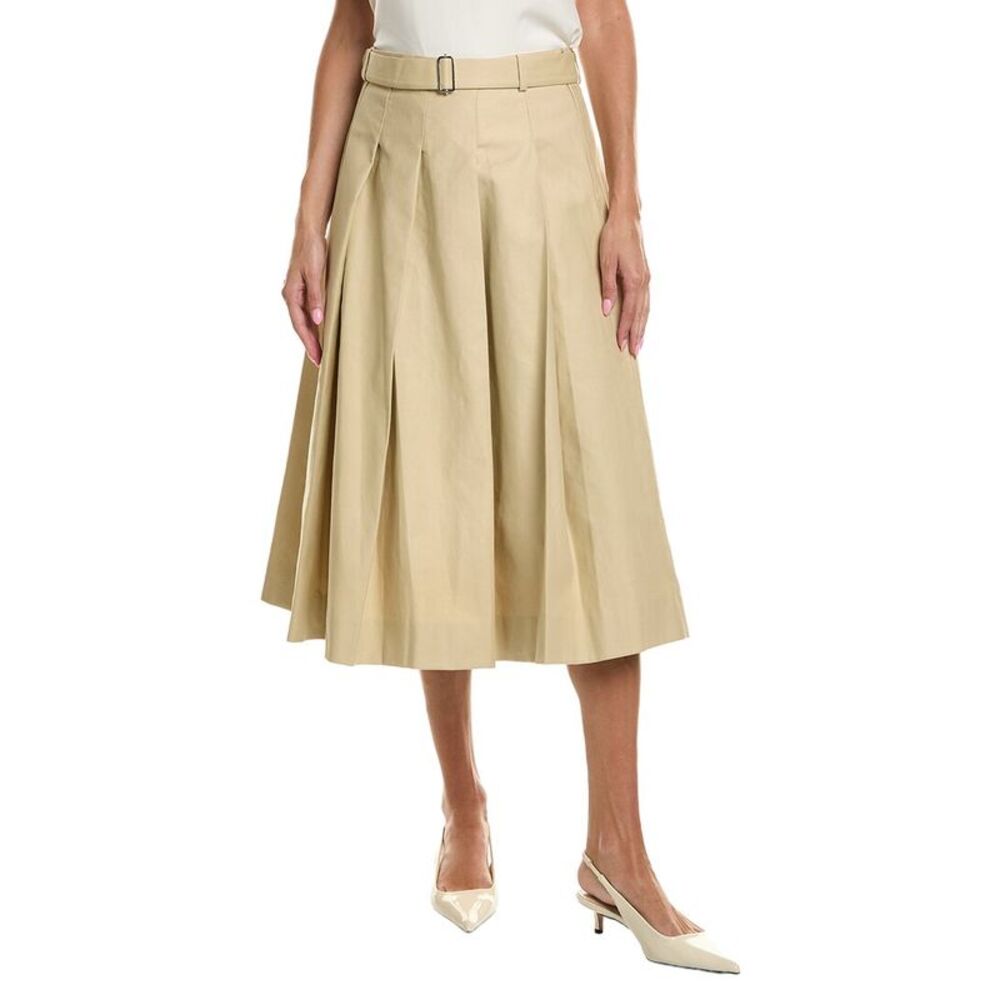 Officine Générale Womens Officine Generale Kenia Twill Skirt, Tan